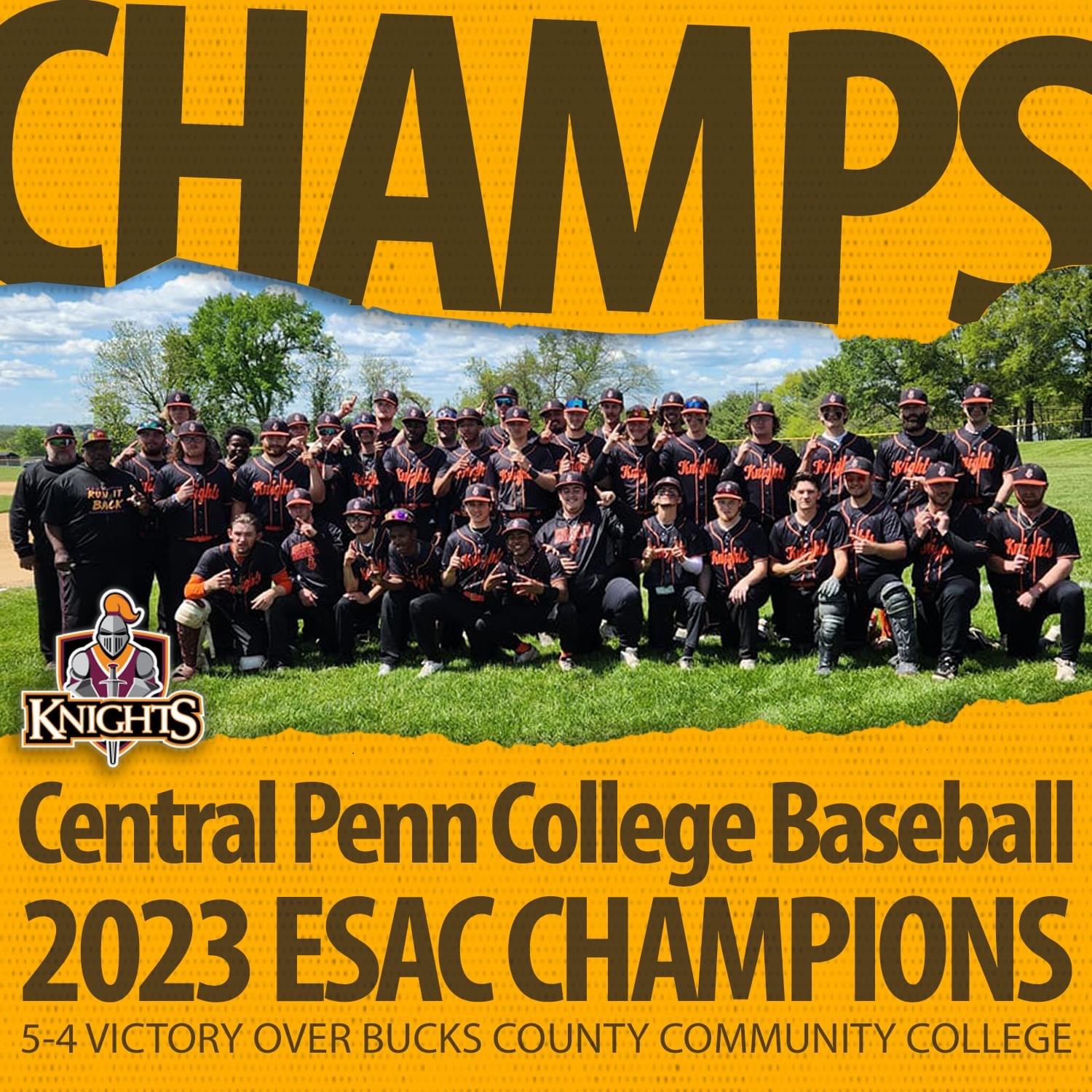 Central Penn College Baseball 2023 ESAC Champions
